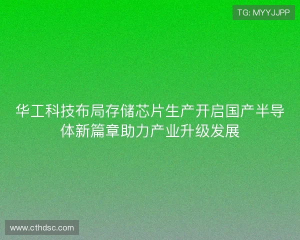 华工科技布局存储芯片生产开启国产半导体新篇章助力产业升级发展 华工科技布局存储芯片生产开启国产半导体新篇章助力产业升级发展